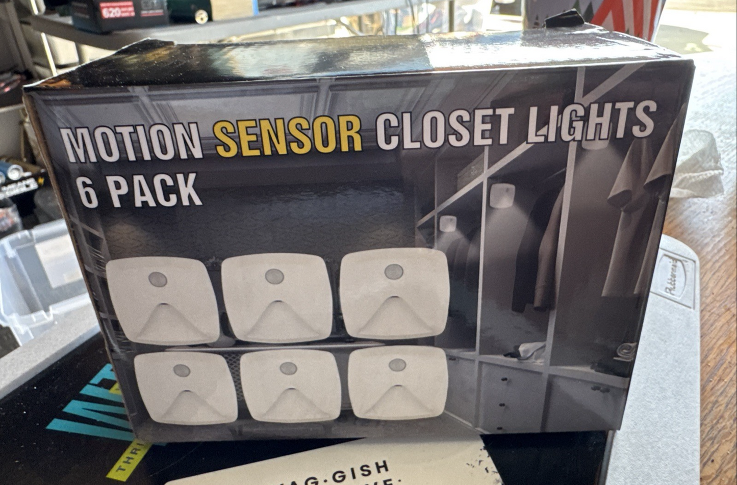 Motion Sensor Lights Warm White Led Night Light Wireless Closet Light