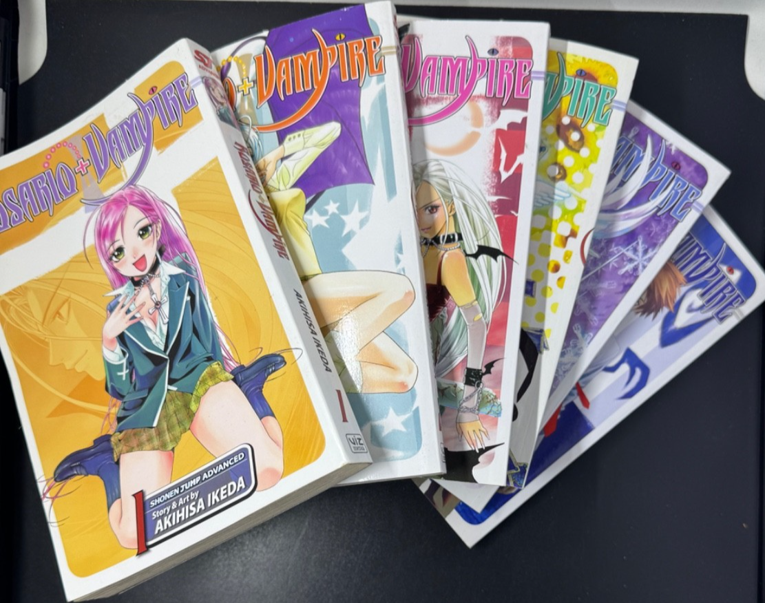 Rosario+Vampire Manga Set Volumes 1-6 English