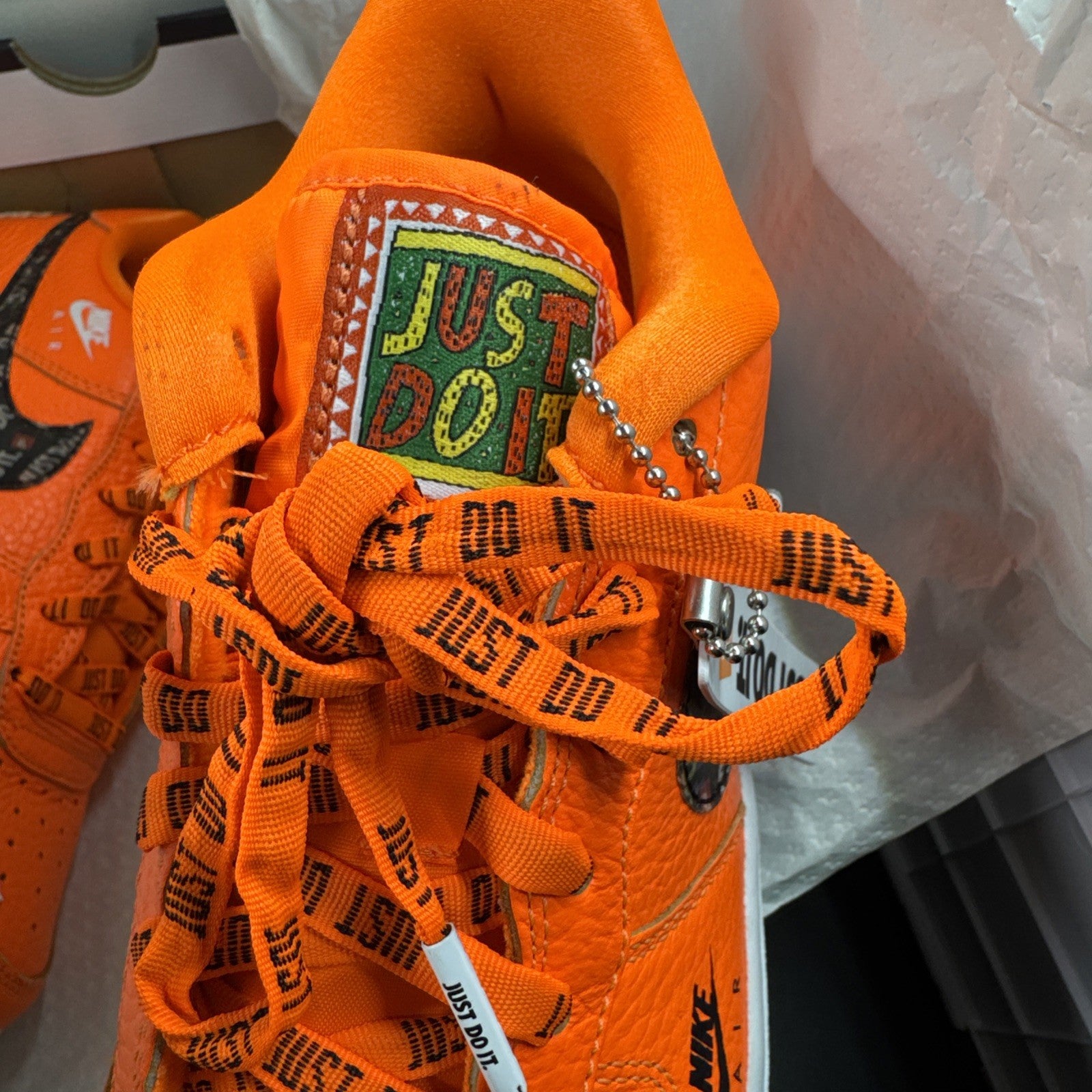 Nike Air Force 1 Low Just Do It Pack Total Orange AR7719-800 6YOUTH