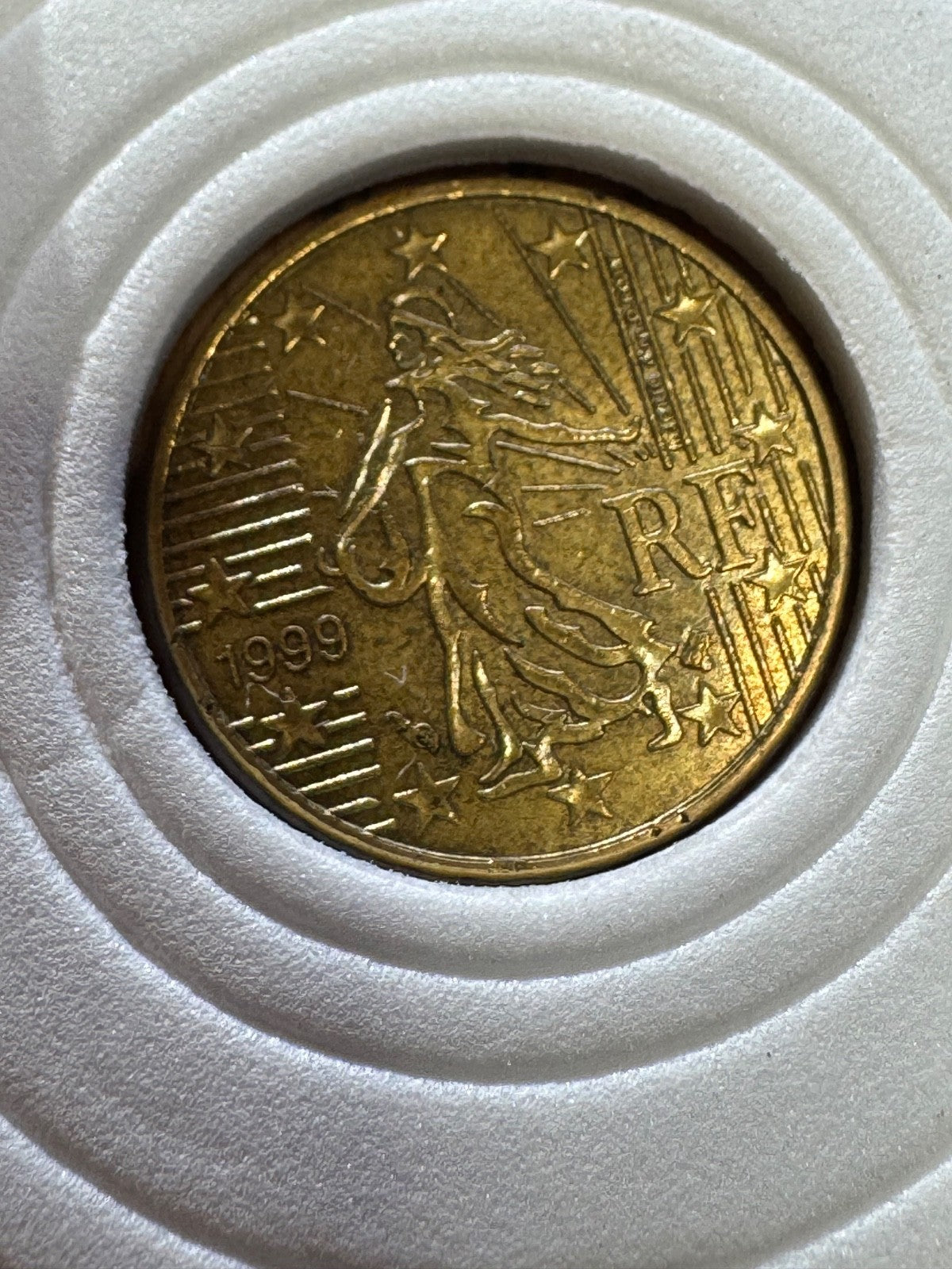 RARE 10 Cent France 1999, Rare Euro Cent Coin, The Sower, Vintage Collectible.
