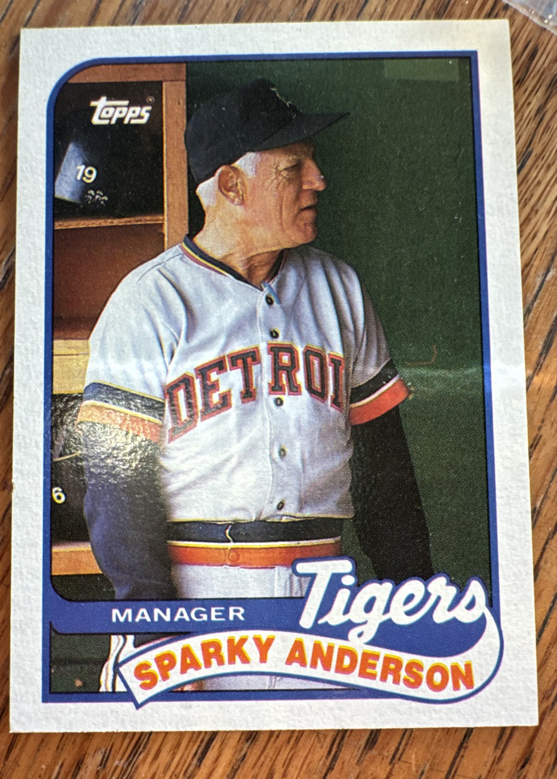 1989 Topps - Team Checklist Sparky Anderson #193