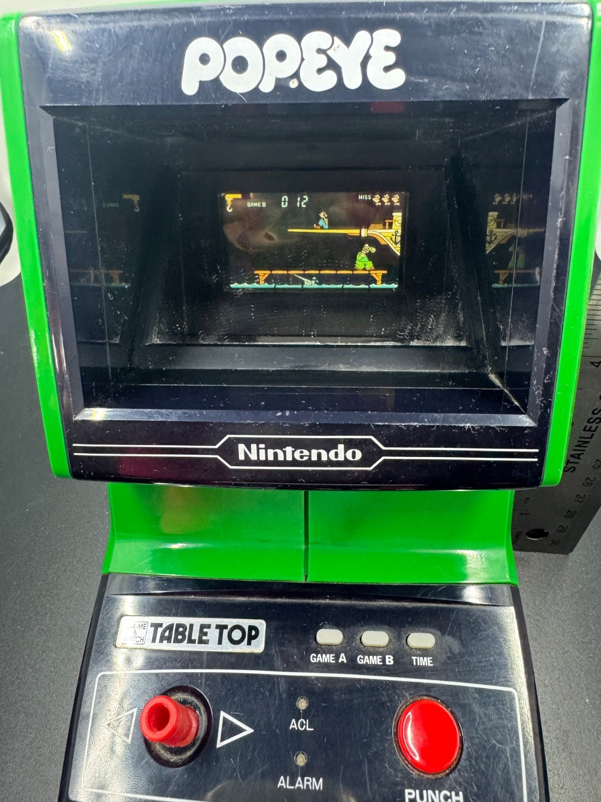 NINTENDO GAME & WATCH TABLE TOP POPEYE 1983 WORKS see description  pics