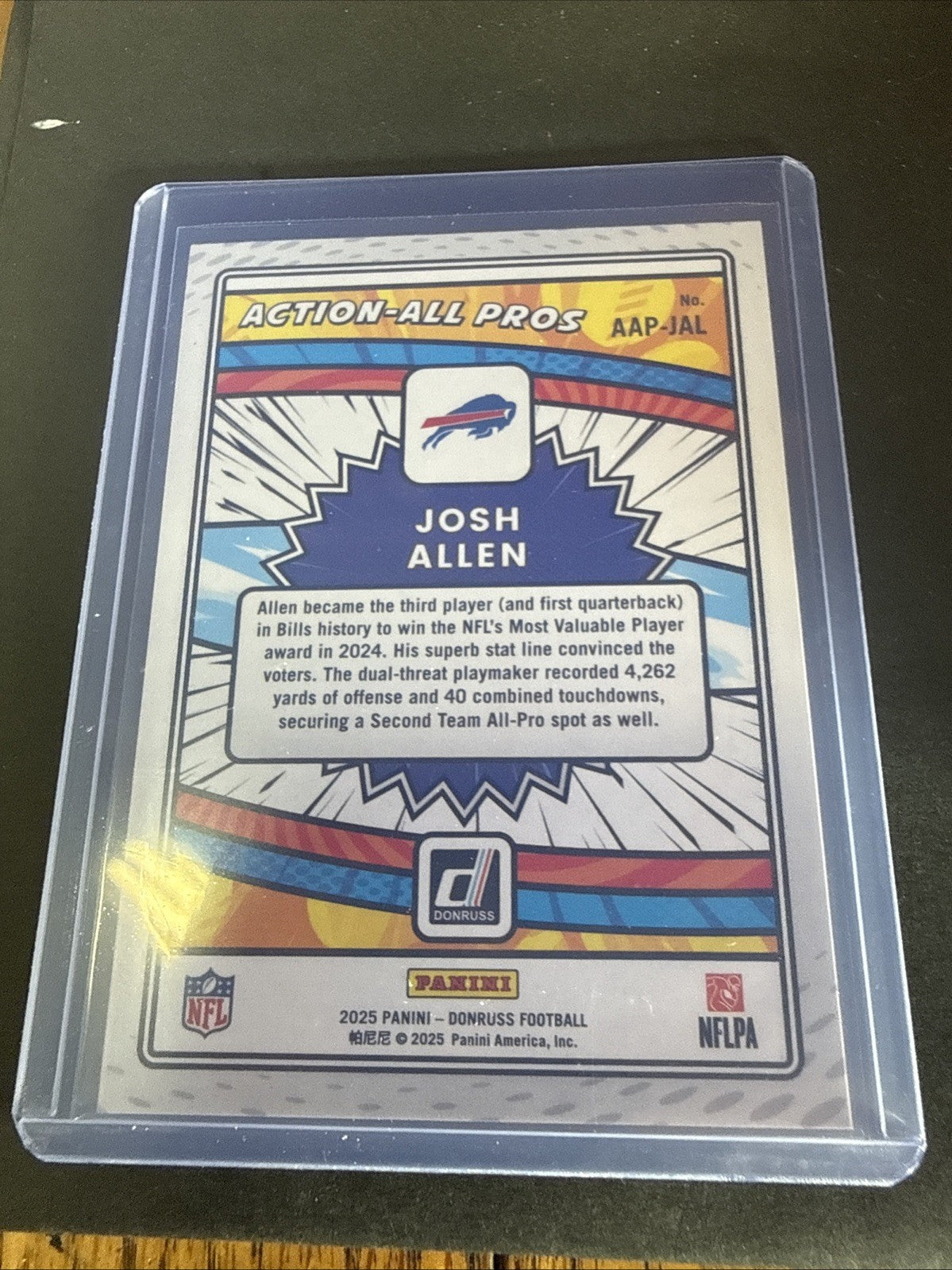 2025 Panini Donruss - Action All-Pros Josh Allen #AAP-JAL