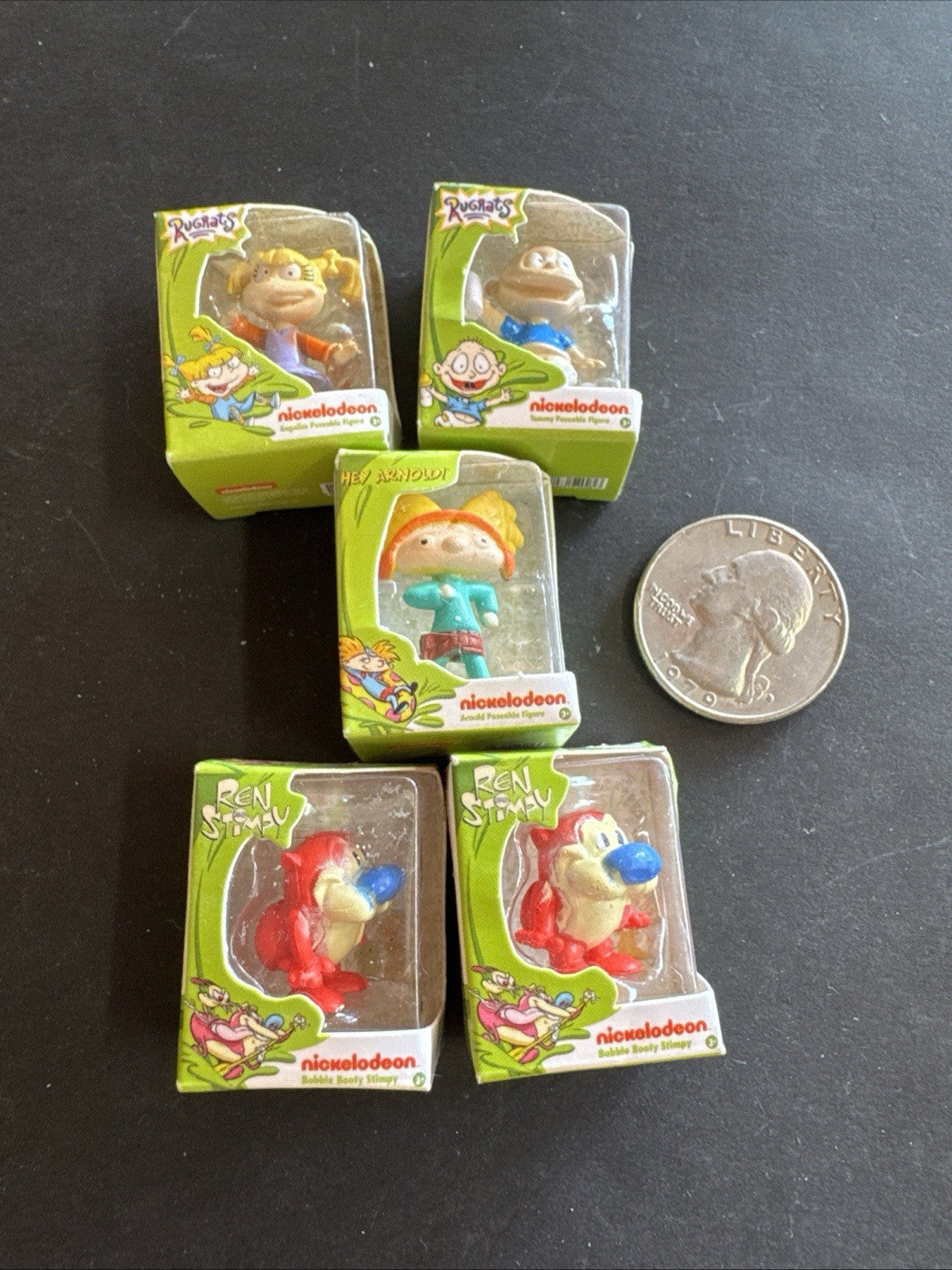 Zuru Mini Brands Nickelodeon 90s Cartoon Lot Of 5 Rugrats Ren Stimpy Hey Arnold 