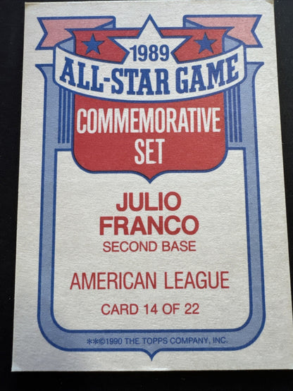 1989 Topps - Career Batting Leaders Julio Franco #14