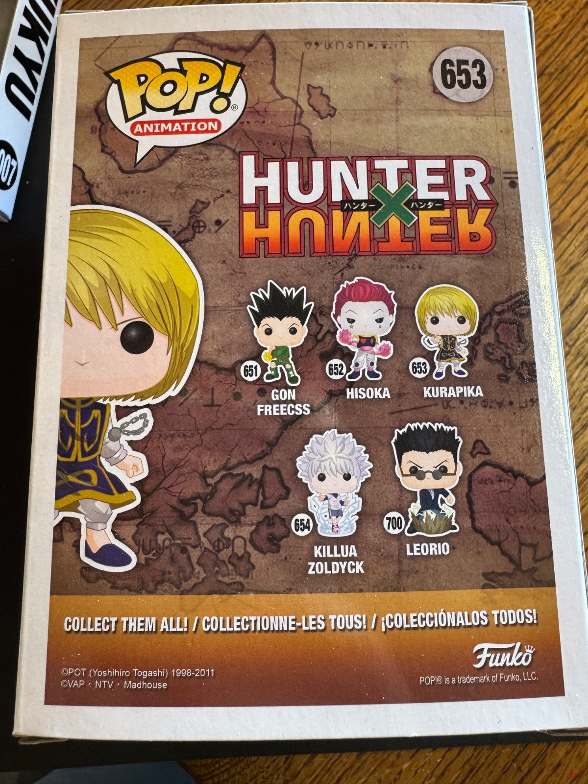 Hunter x Hunter Kurapika Funko Pop #653 Animation Vinyl Figure New!