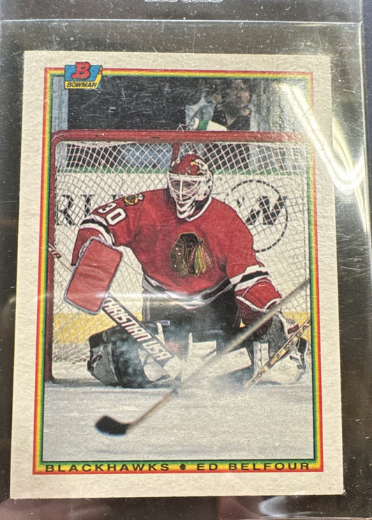 1990-91 Bowman - Ed Belfour #7  (RC)