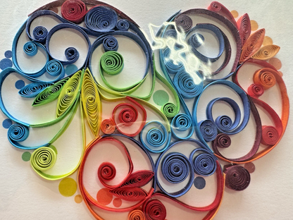 NIQUEA .D Heart Quilling Greeting Card 6x6 with Envelope. Any Occasion. ...