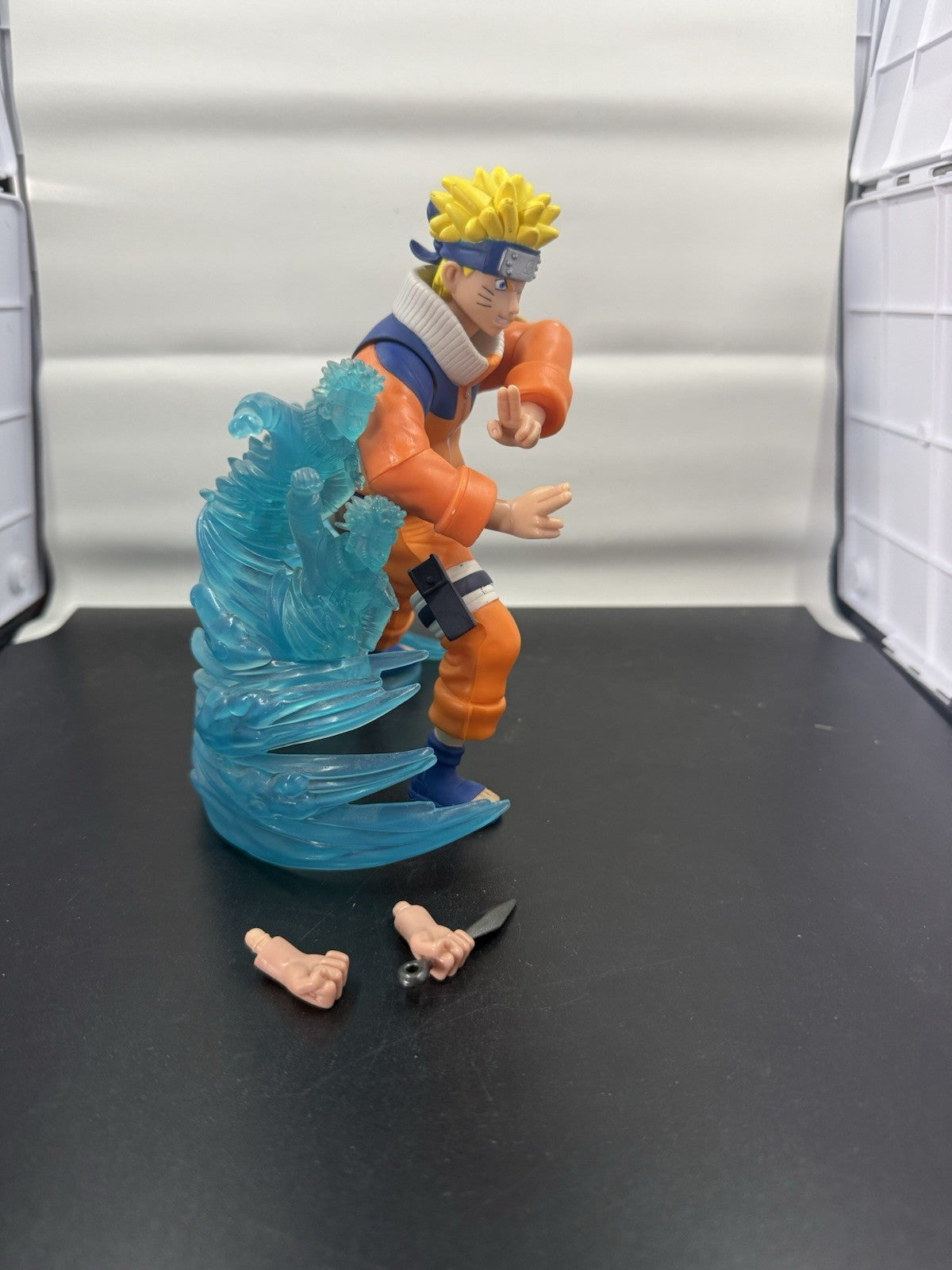 Naruto with translucent shadow clones background by Masashi Kishimoto Bandai 7"