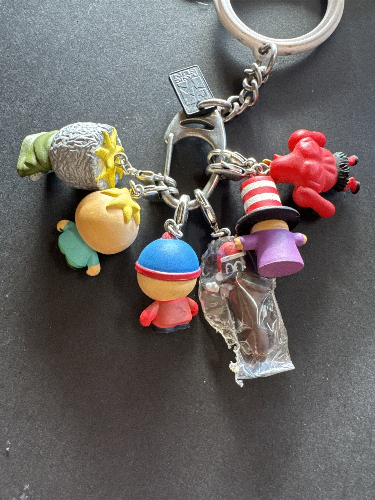 6 PORTA CHIAVI SOUTH PARK VINTAGE Comedy Central KEYCHAIN 1998