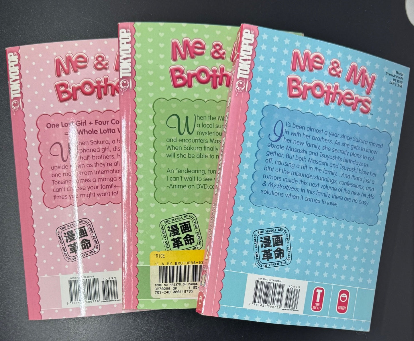 Me And My Brothers Manga Volume 1,2 3