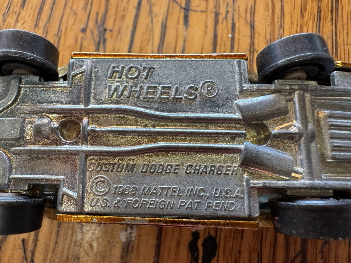 Hot Wheels Redline 1968 Custom Dodge Charger Gold With White Interior  🔥🔥🔥