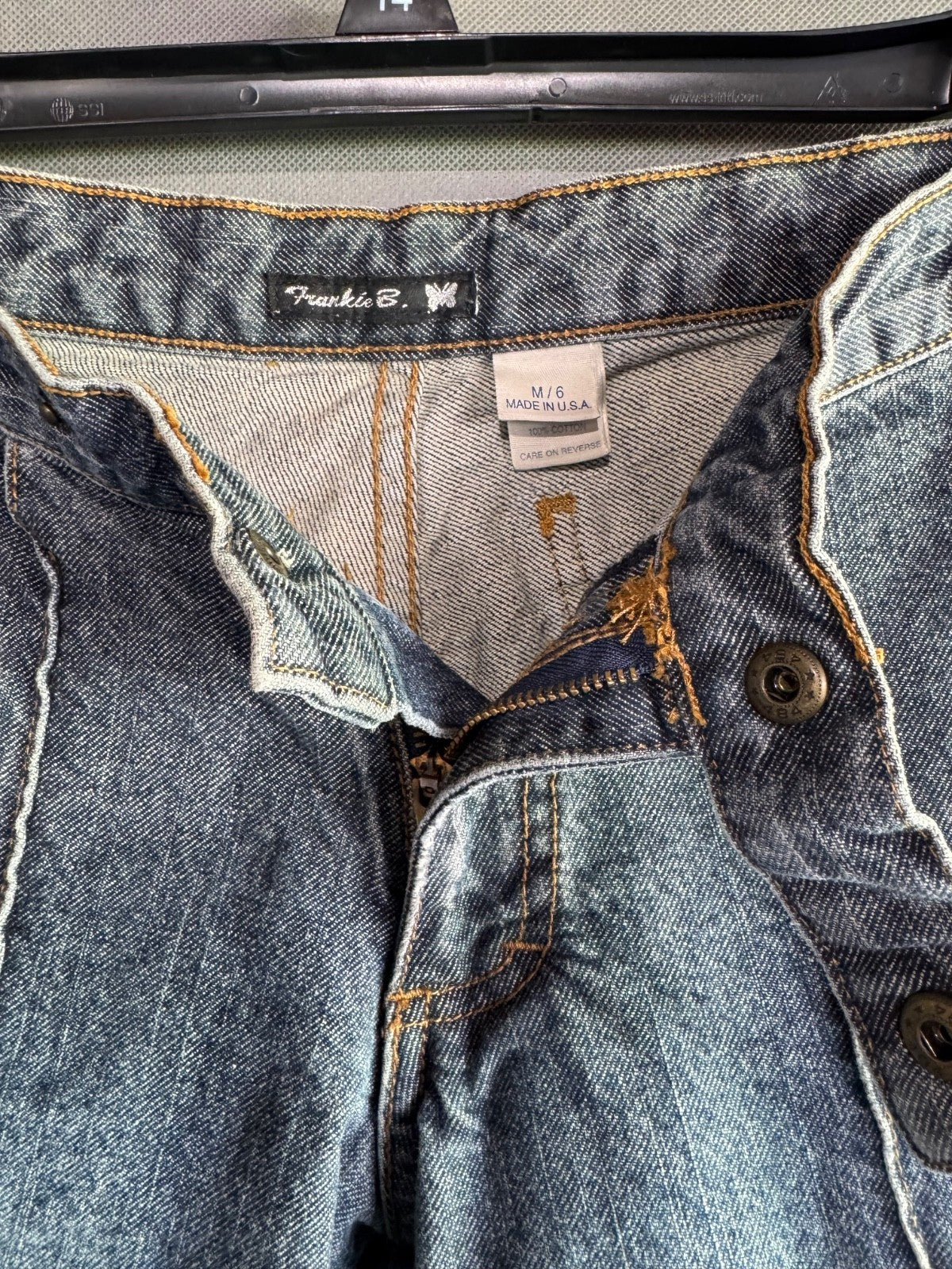 RARE VTG - Vintage Frankie B. Wide Leg Flare Leg Jeans SIZE6 med