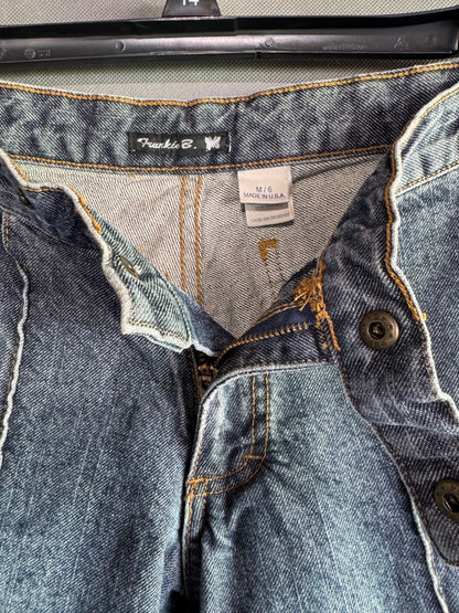 RARE VTG - Vintage Frankie B. Wide Leg Flare Leg Jeans SIZE6 med