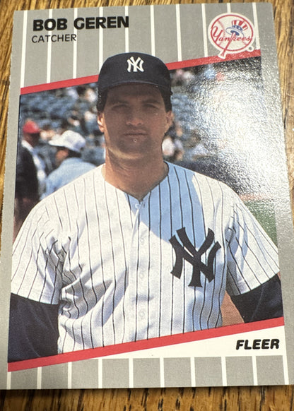 1989 Fleer Update - Bob Geren #U-48 (RC)
