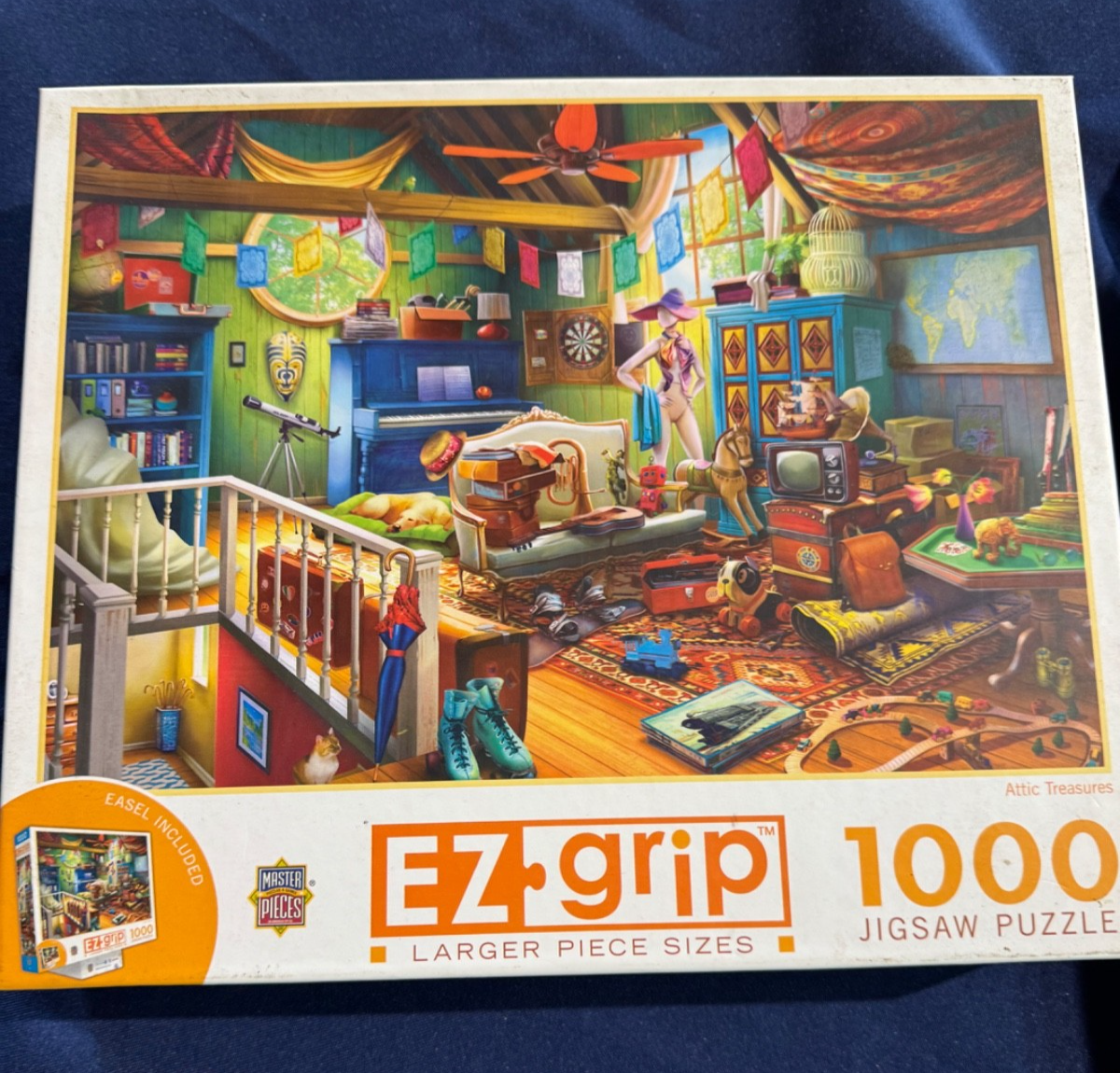 1000 Piece Puzzle – Attic Treasures – Master Pieces EZ Grip - NEW