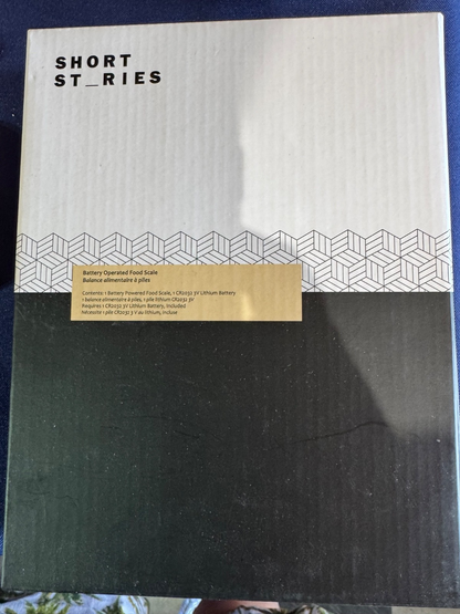 NIB Short St_ries Battery Operated Food Scale