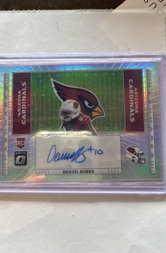 2025 Panini Donruss Optic - Hash Marks Denzel Burke #HM-33 (AU, RC)