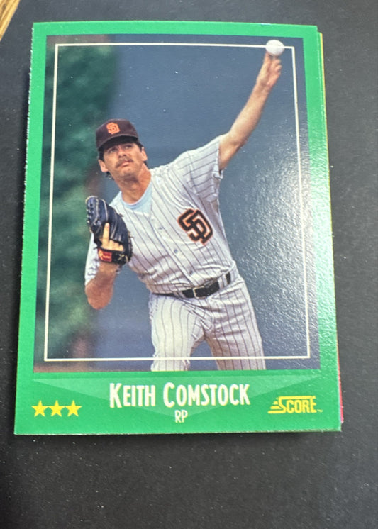 1988 Score - Keith Comstock #438 (RC)