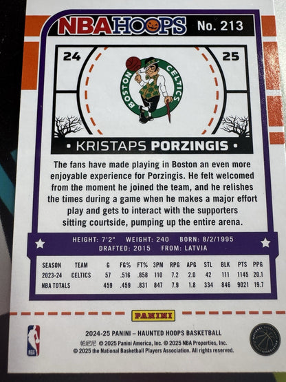 2024-25 Panini Haunted Hoops - Kristaps Porzingis, Kristaps Porzingis #213 Holo