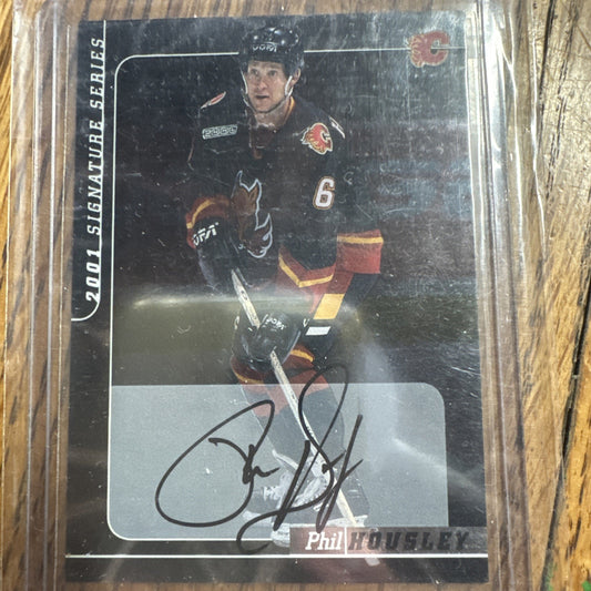 2000 ITG Be A Player Signature Series Vault Black Phil Housley Auto HOF READ 1j8