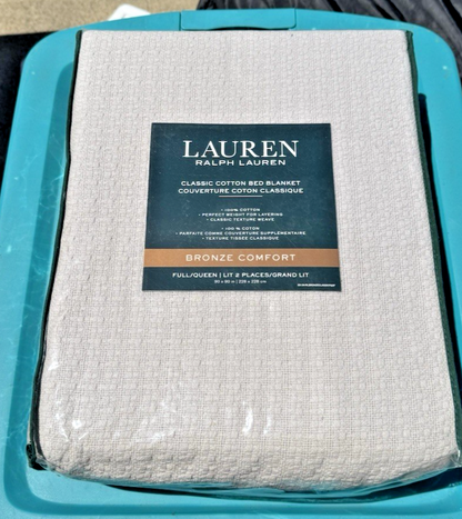 Ralph Lauren Queen Classic Cotton Blanket