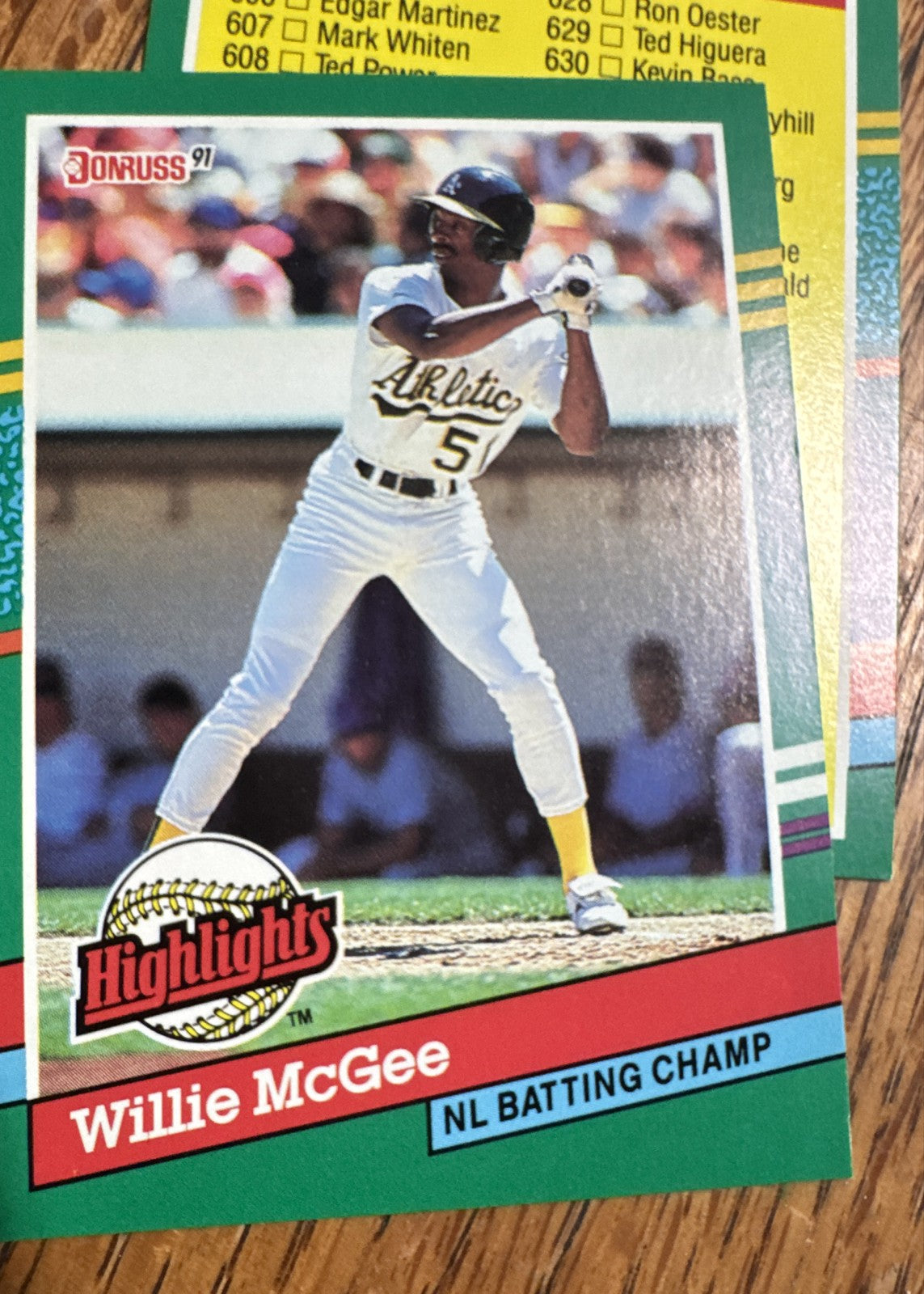 1991 Donruss - Bonus Cards Willie McGee #BC-22