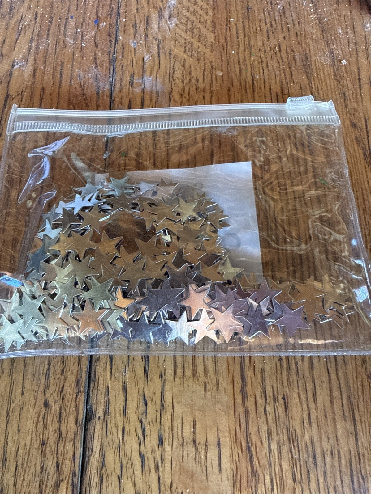Crate Barrel Table Sprinkles Silver Tone Stars And Magnet