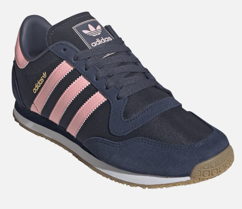 adidas Galaxy OG Lace Up  Womens Blue, Pink Sneakers Casual Shoes size 10