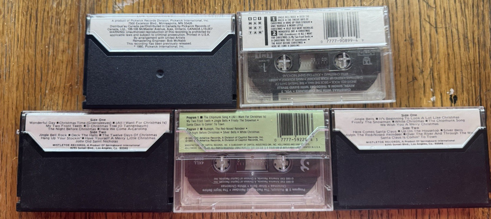 Alvin & The Chipmunks 5 Cassette Lot