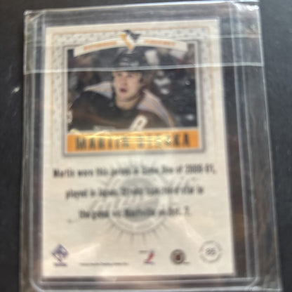 2001-02 Pacific Private Stock - Game-Used Gear Martin Straka #85 (MEM)