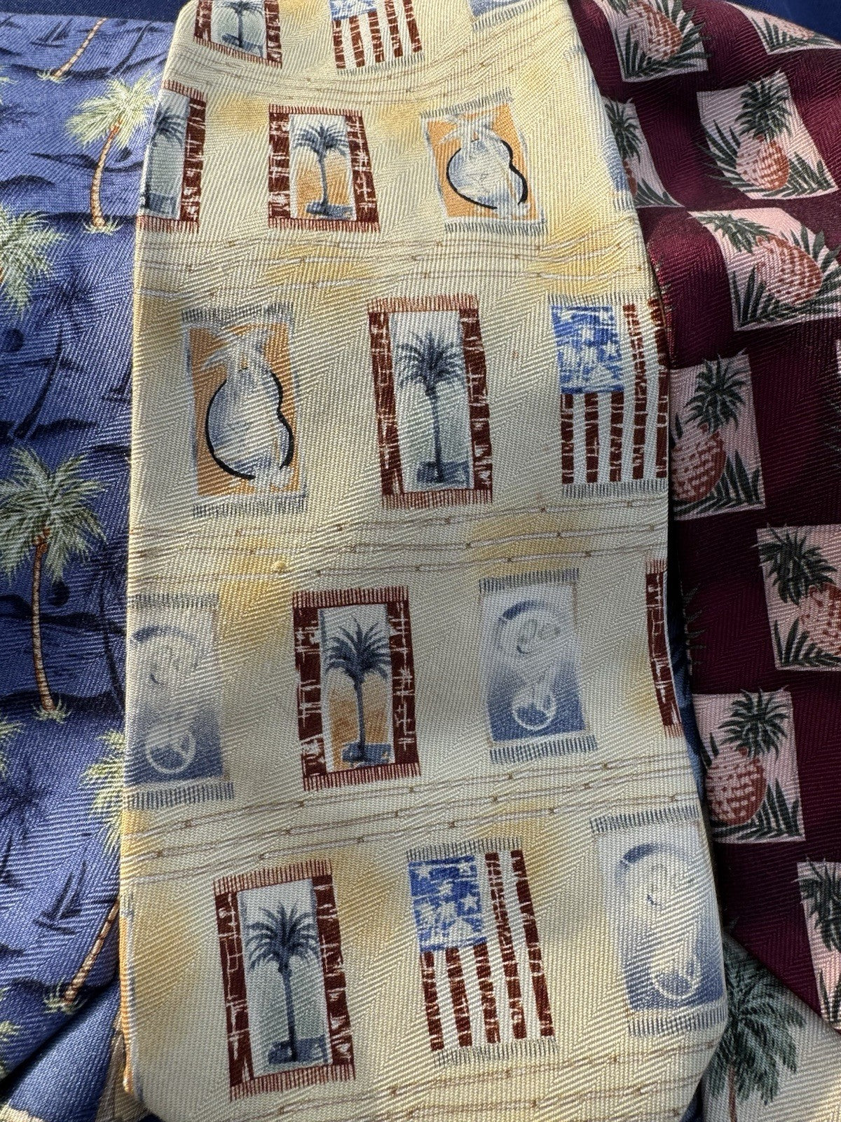 LOT OF 9  Tommy Bahama Hawaiian Neckties  AWESOME TIES