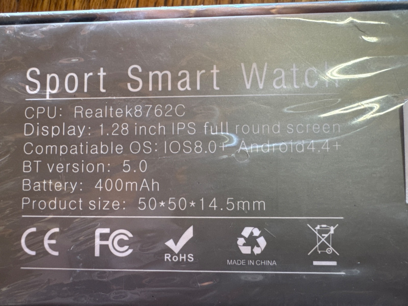 Military K22 400mAh Sport Smart Watch waterproof IP54-k22/  BLACK
