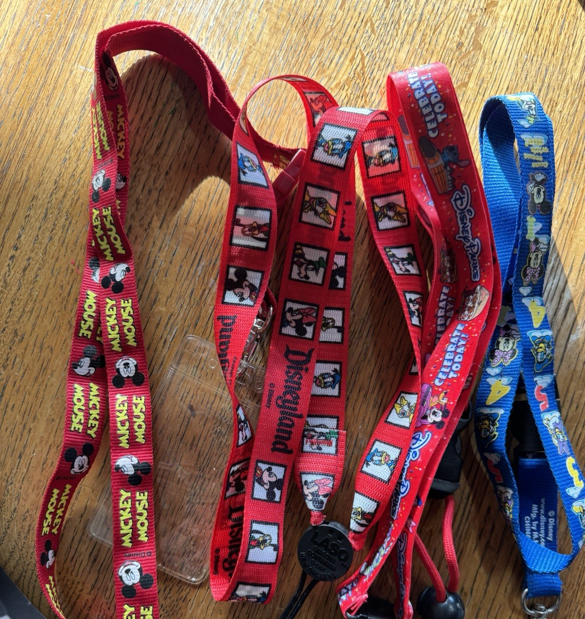 Disney Parks Mixed Lot of  4 Disney Lanyards