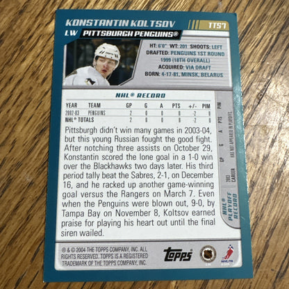2003-04 Topps Traded - Konstantin Koltsov #TT57