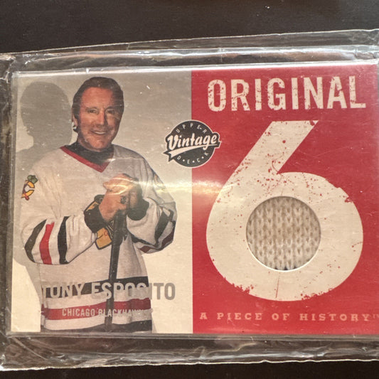 2000 Upper Deck Vintage TONY ESPOSITO Piece of History #O-TE Chicago Blackhawks