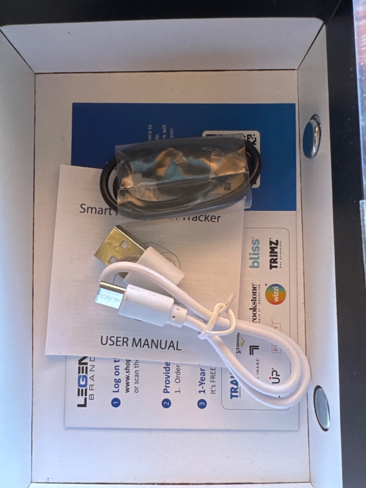 Livup Smart Ring Health Tracker Silver Size 8