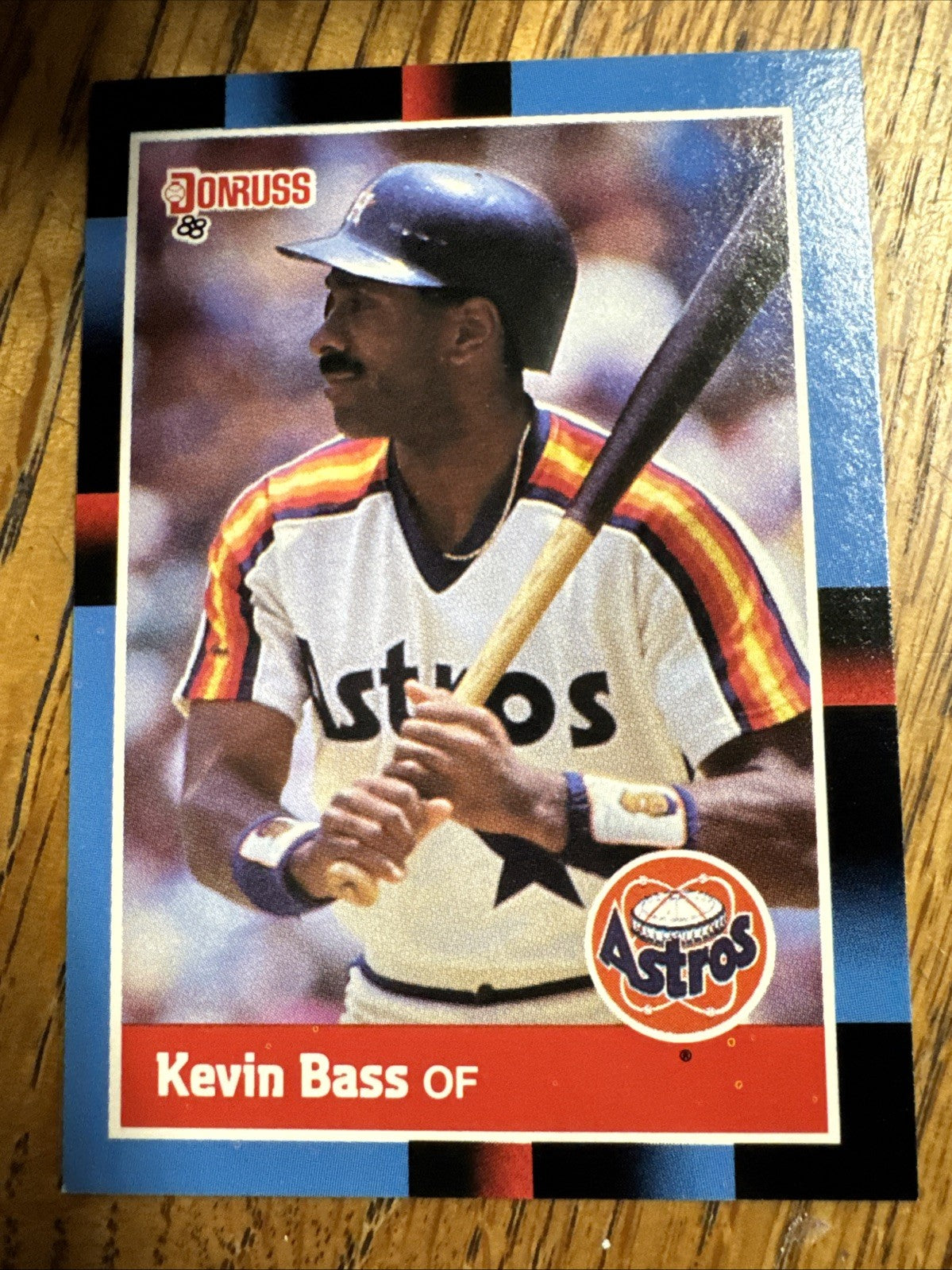 1988 Donruss - Kevin Bass #286 Last Line Begins with Ranking
