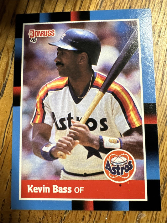 1988 Donruss - Kevin Bass #286 Last Line Begins with Ranking