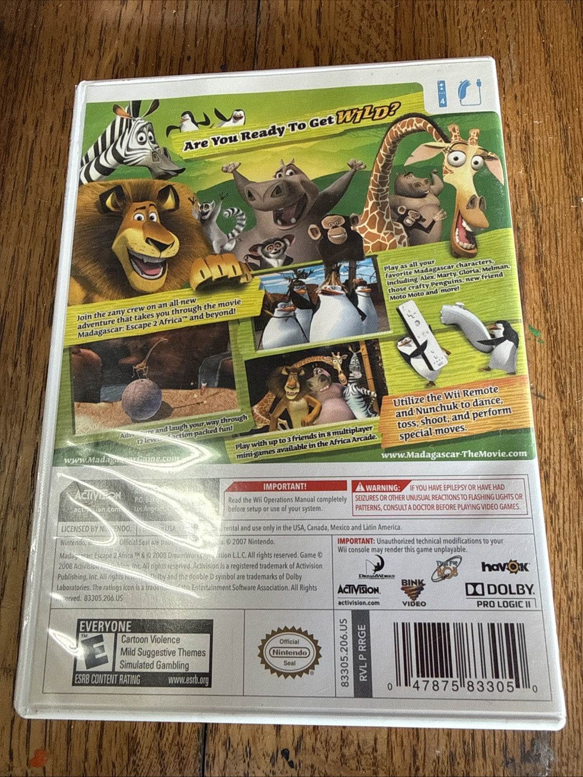 Madagascar: Escape 2 Africa (Nintendo Wii, 2008)