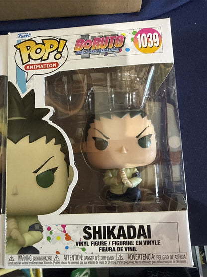 Animation Boruto Set of 3 Funko Pop! BUNDLE: Shikadai, Boruto  and Cho-Cho