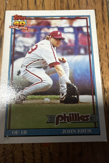 1991 Topps - John Kruk #689