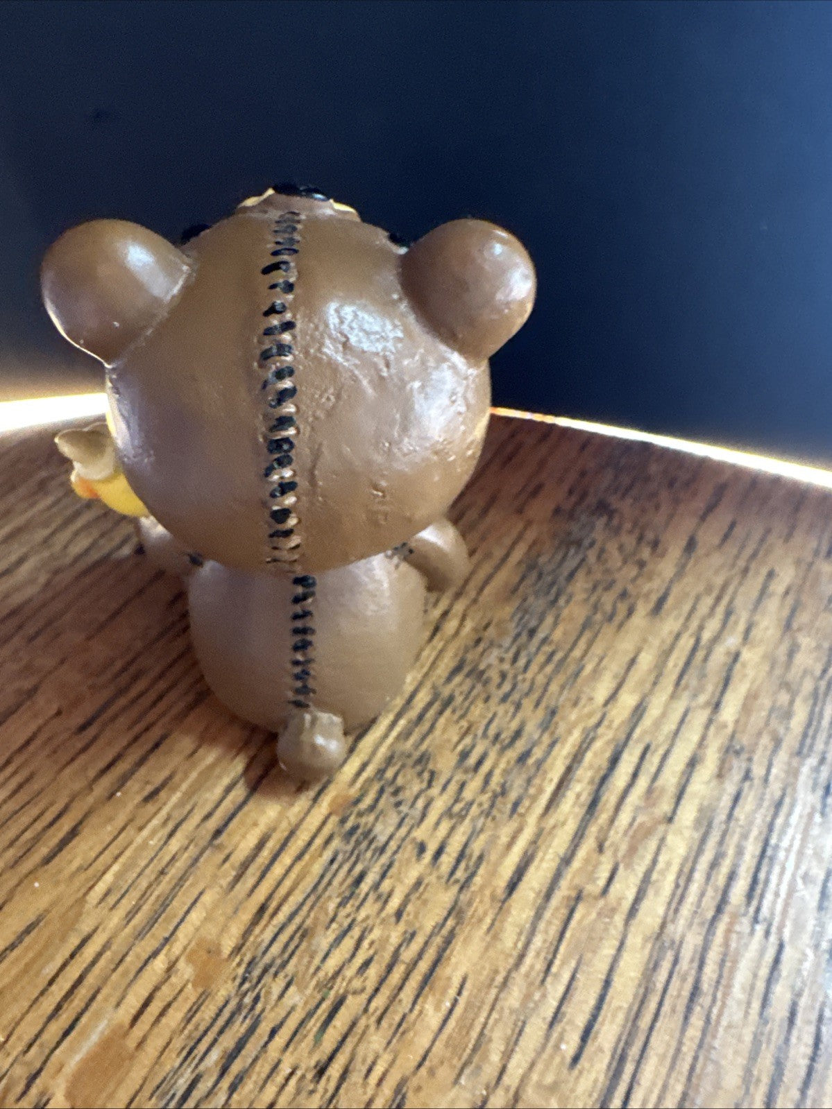 Furrybones Voodoo Teddy Bear With Honey Bear Bottle Skeleton Statue 2.5"Tall