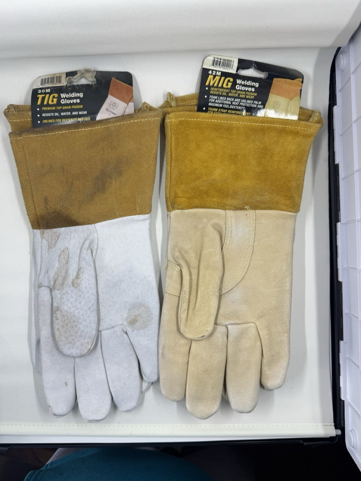 Tillman 30m Pearl TIG & Tillman 42m MIG Welding Gloves 4in cuff