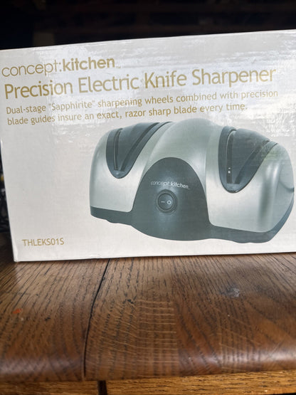 Electric Knife Sharpener Concept: Kitchen 4 Slot Sapphirite Sharpening Wheels 