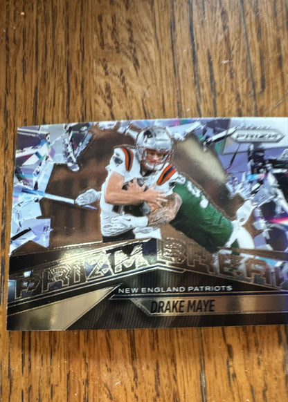 2025 Panini Prizm - Prizm Break Drake Maye #6 Silver Prizm
