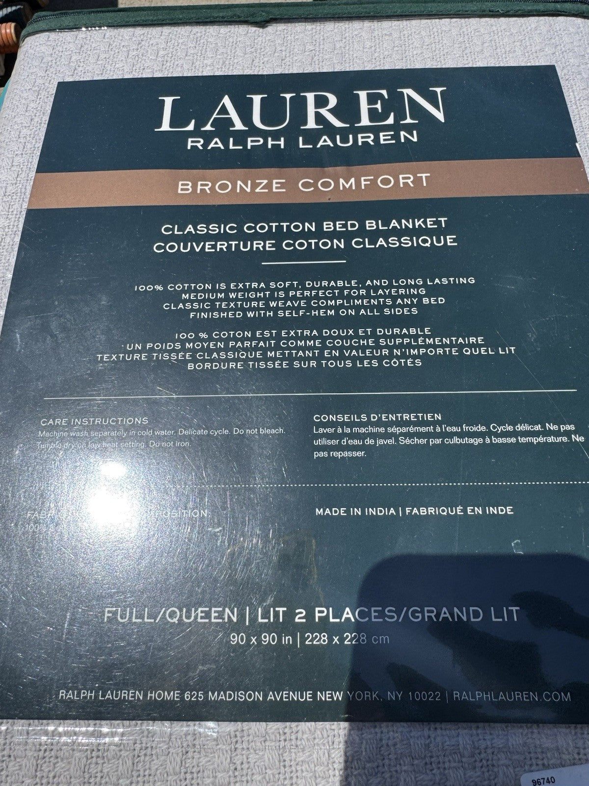 Ralph Lauren Queen Classic Cotton Blanket