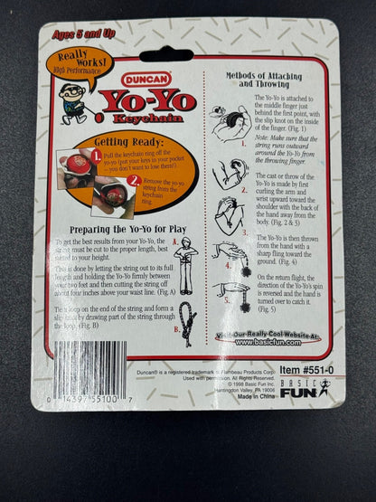 *2* NEW, FACTORY SEALED, 1998 ORANGE DUNCAN KEYCHAIN YO-YO 1999 DUNCAN IMPERIAL