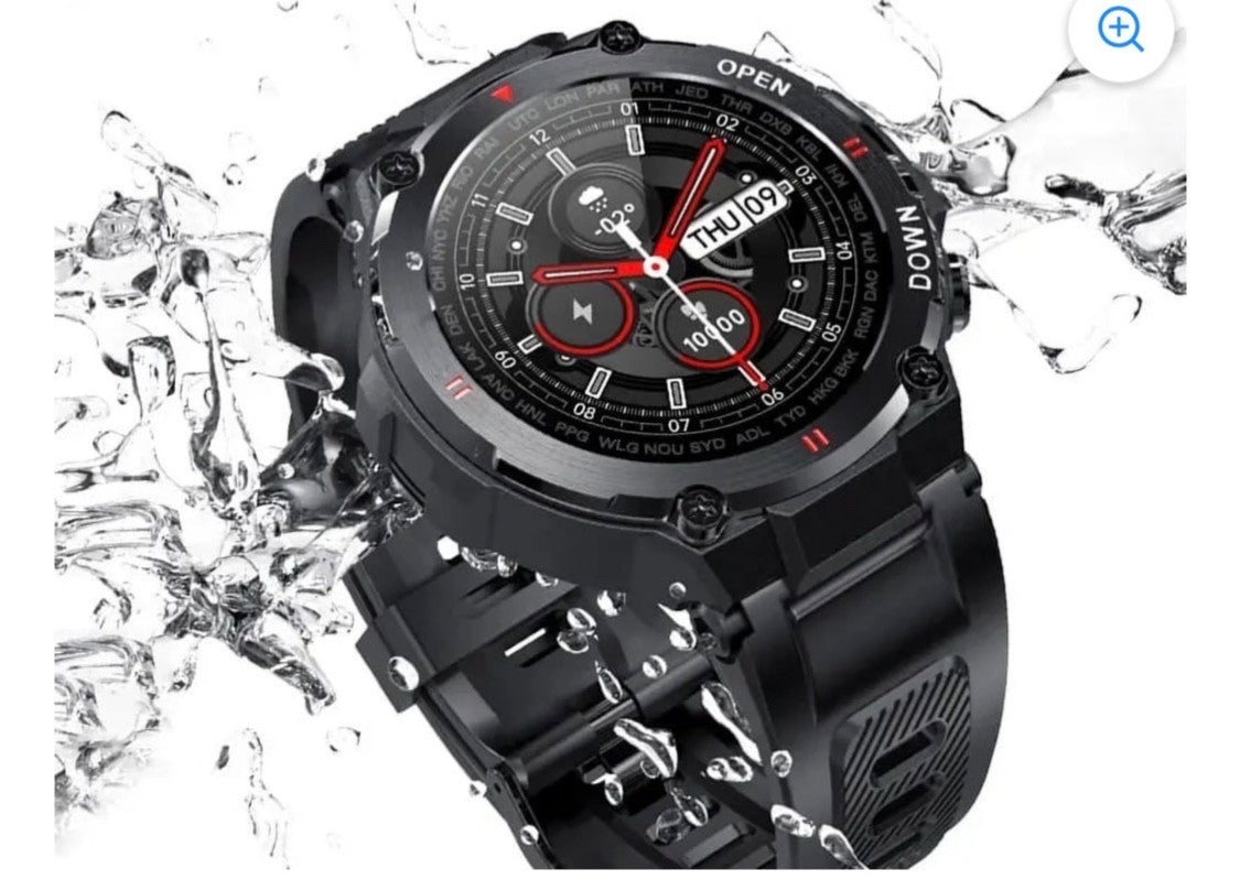 Military K22 400mAh Sport Smart Watch waterproof IP54-k22/  BLACK