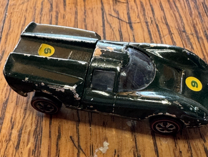 ✅️1968 Hot Wheels Vintage Redline Lola GT70 Dark Green Enamel Racing Mattel USA 